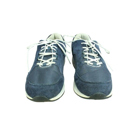 LL Bean Comfort Low Top Walking Shoes Blue Mesh Lace Up Size 11 Wide - Picture 5 of 9